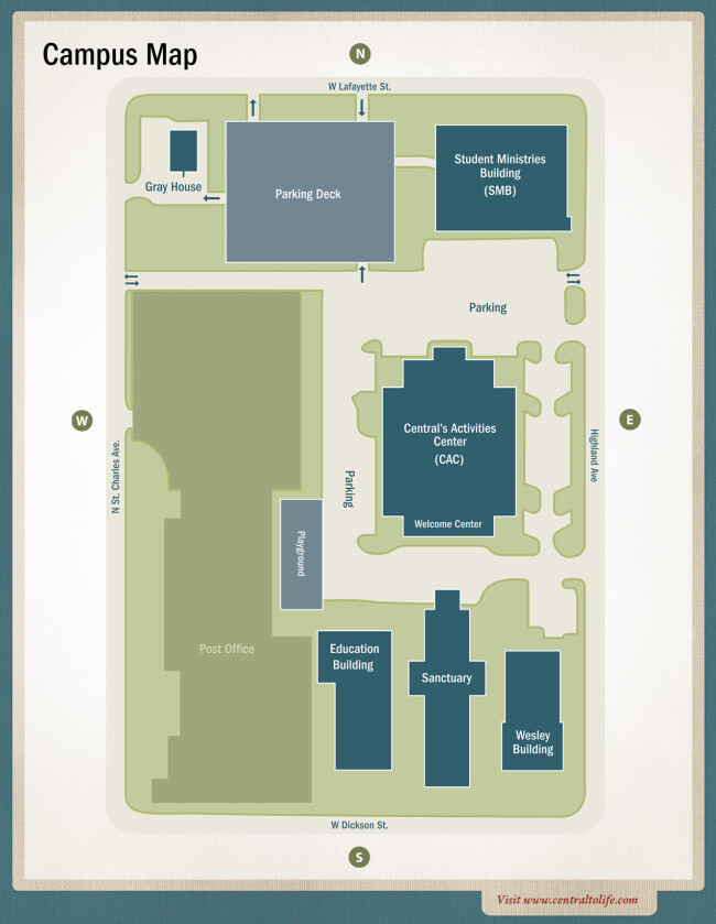 Campus Map | Central United Methodist Church
